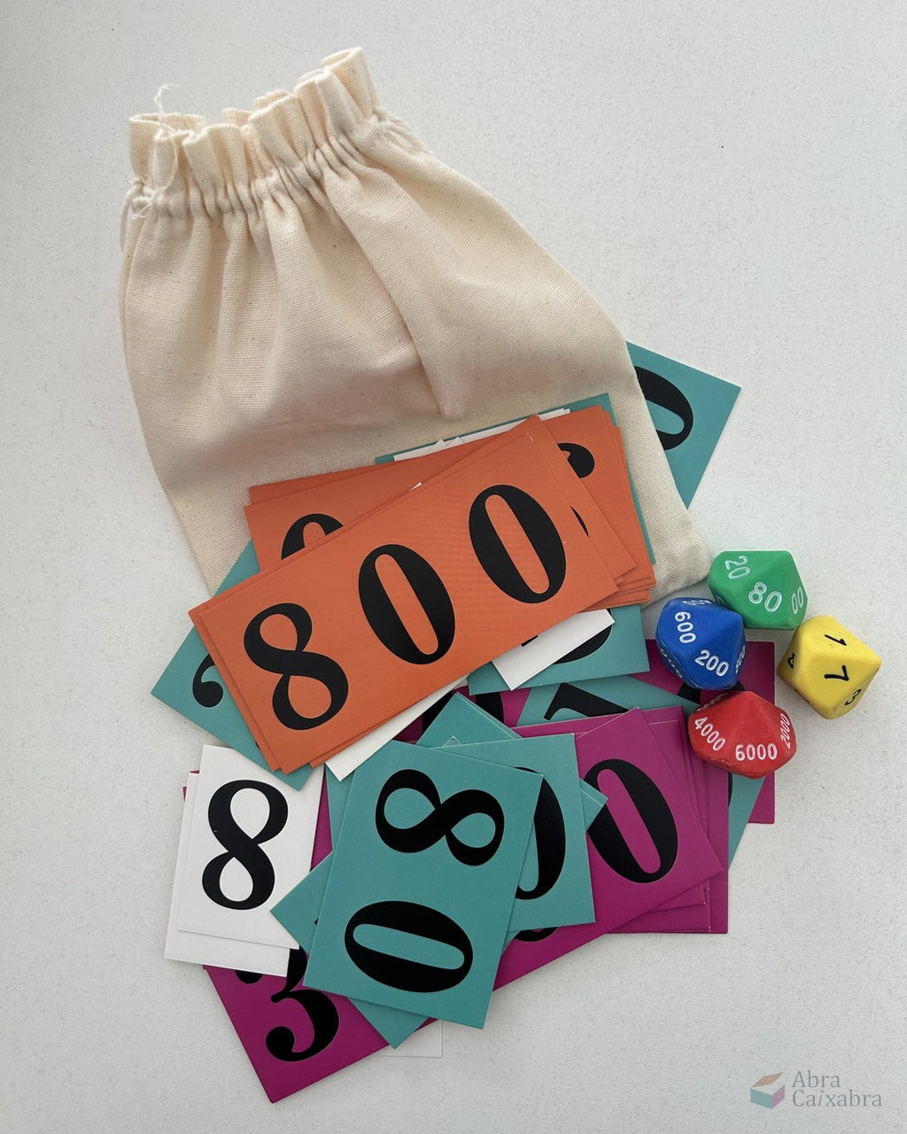 Kit cartas e dados