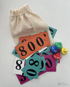 Kit cartas e dados
